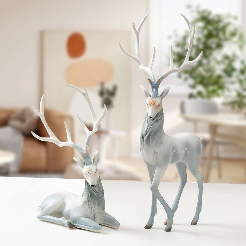 Resin Art For Anniversary Gift - Licht luxe elandenhars ambachtelijke ornamenten. Beige