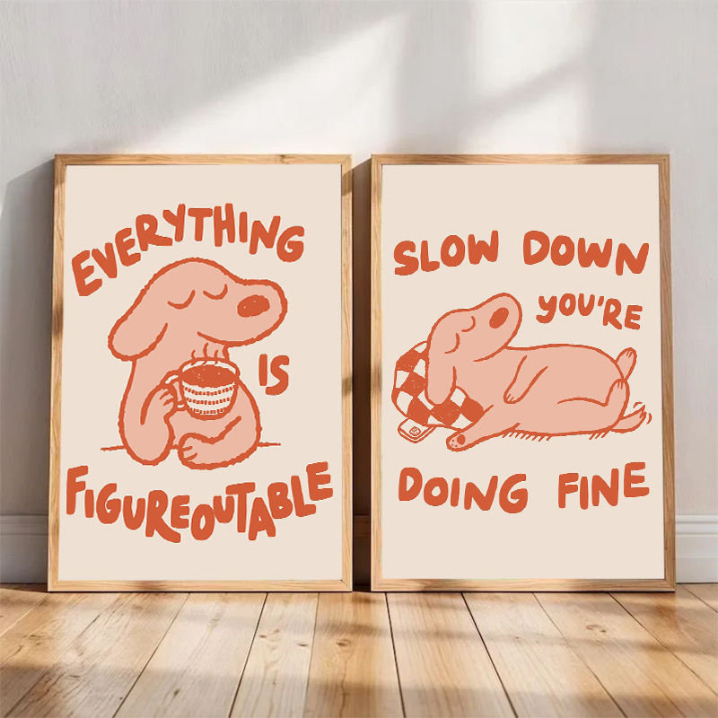 Resin Art Quote - Alles is te ontwerpen Moderne positieve