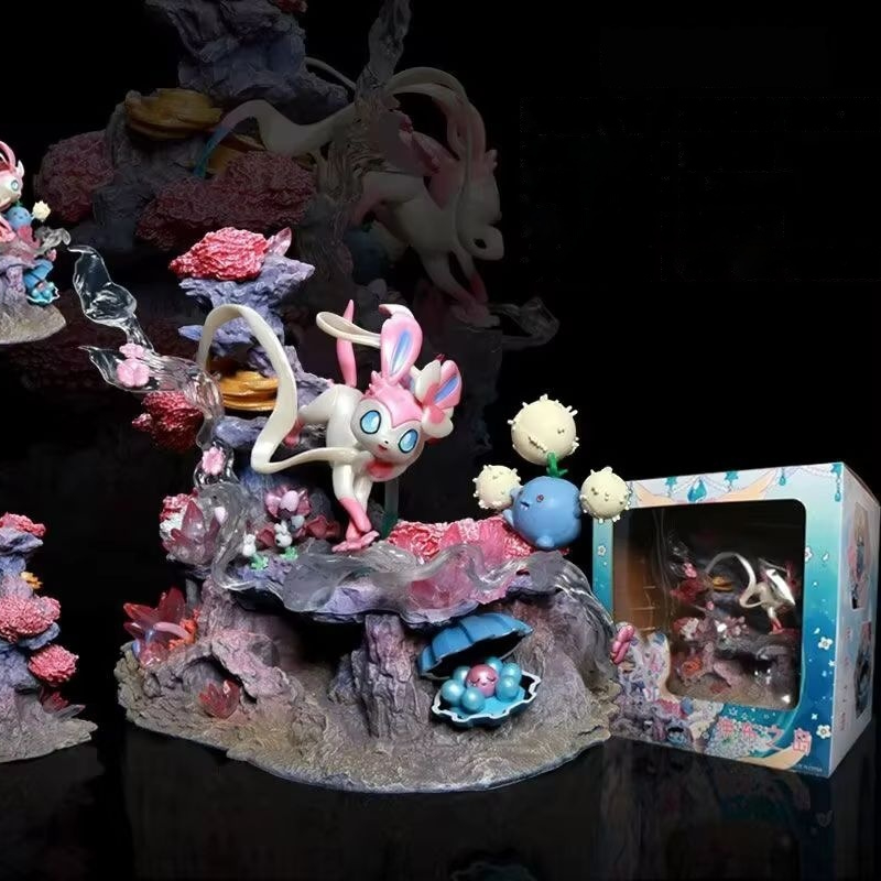 Resin Art Things - Gk Figuur Sylveon Shroomish Clamperl Fairy