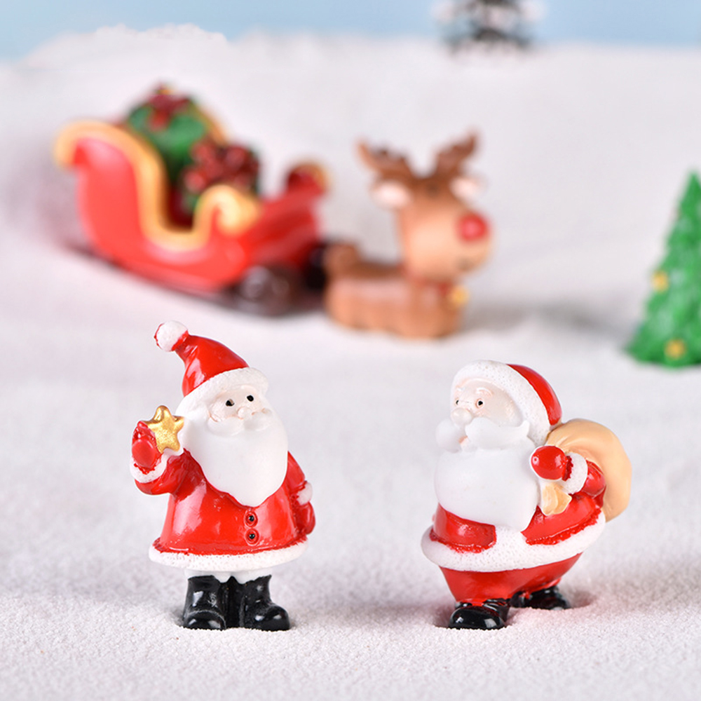 Xmas Resin Art - 1 st Hars Kerstman Ornament Micro