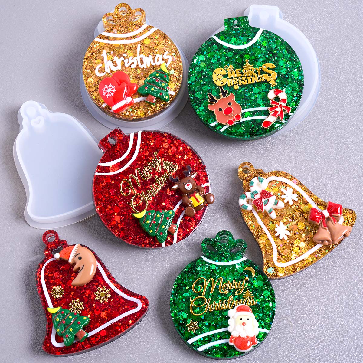 Resin Art Things - Kerst Tag Hanger Siliconen Mal DIY