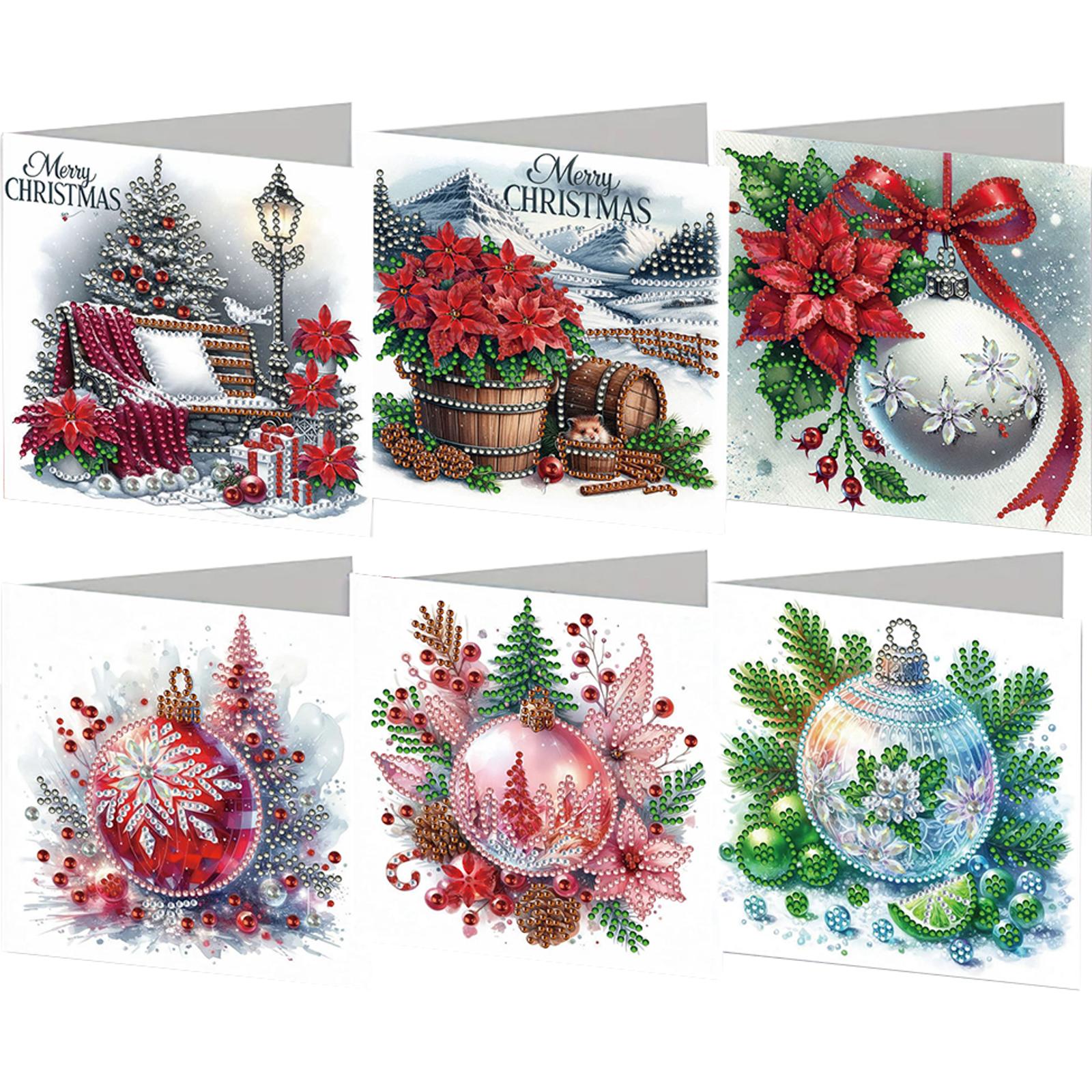 Xmas Resin Art - 6PCS DIY Strass Diamond Art Mozaïek