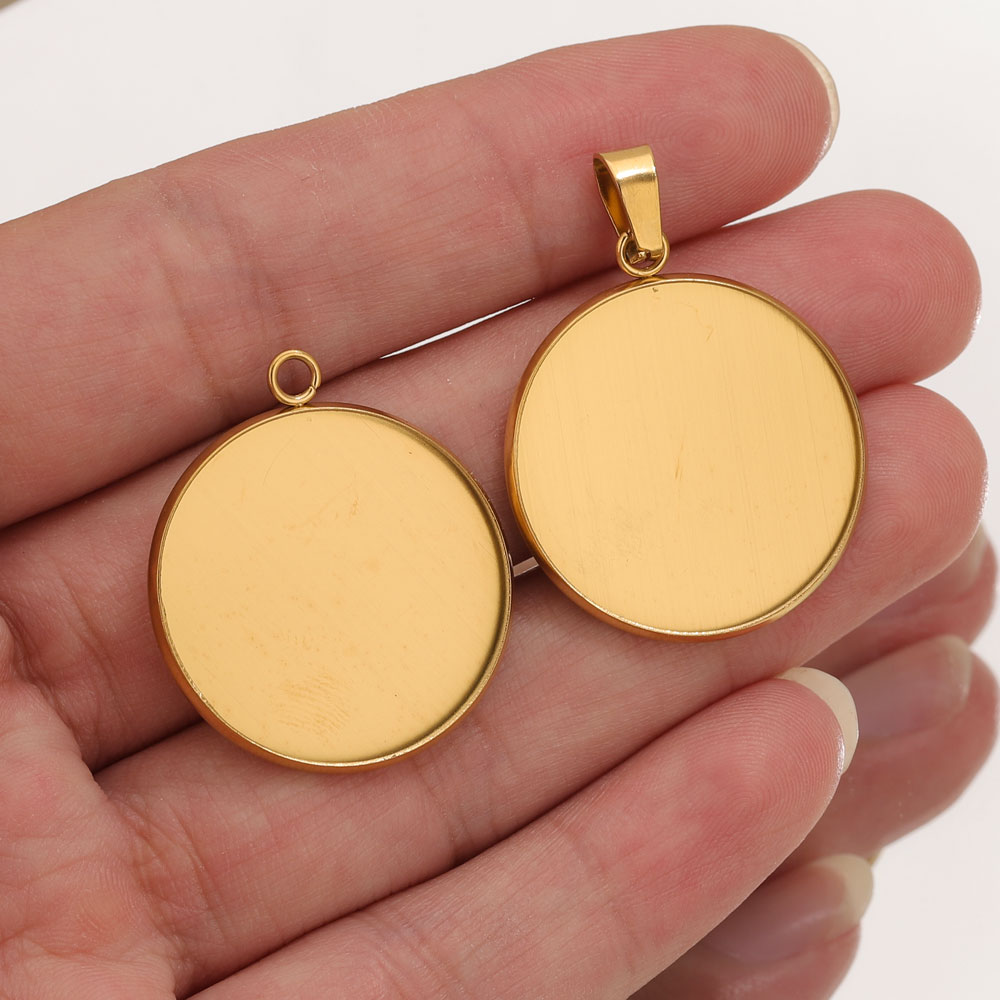 Resin Art Gift Ideas - 10st roestvrij staal gouden hangers hars