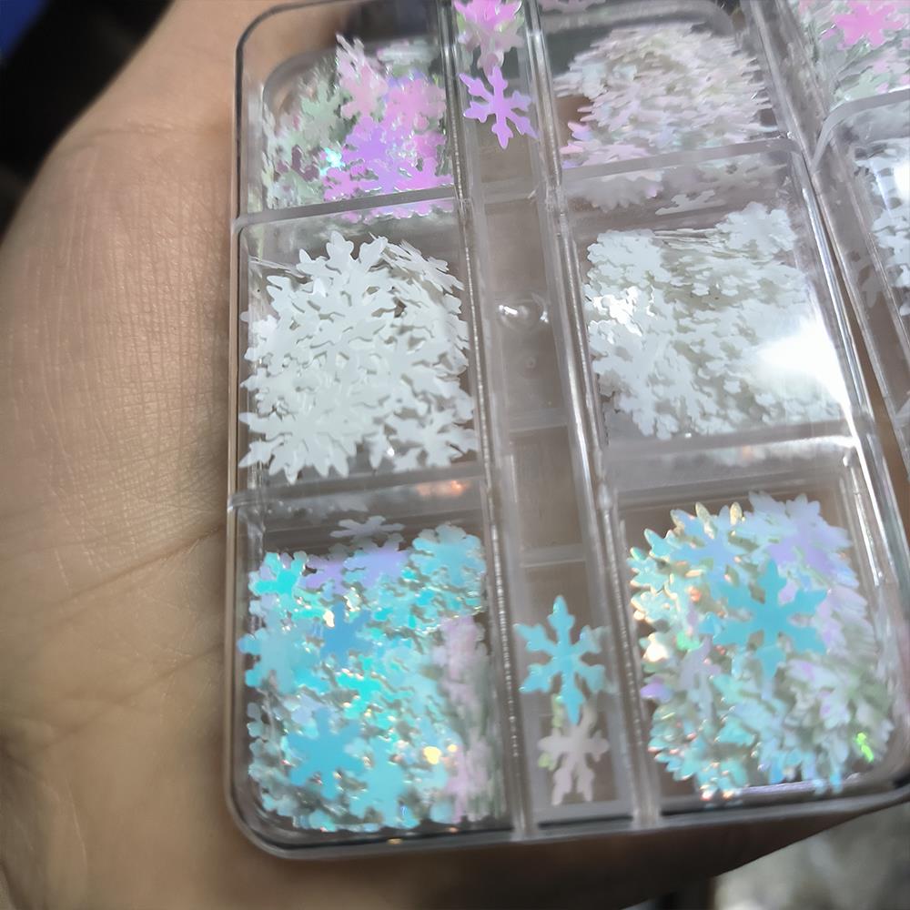 Xmas Resin Art - 6/12 Grids 3D Aurora Kerst Sneeuwvlokken