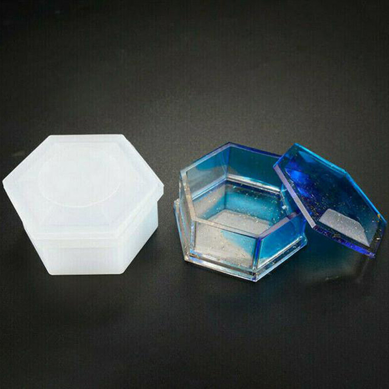 Resin Art Heat Gun - Hot Sale Siliconen Hexagon Sieraden Opbergdoos