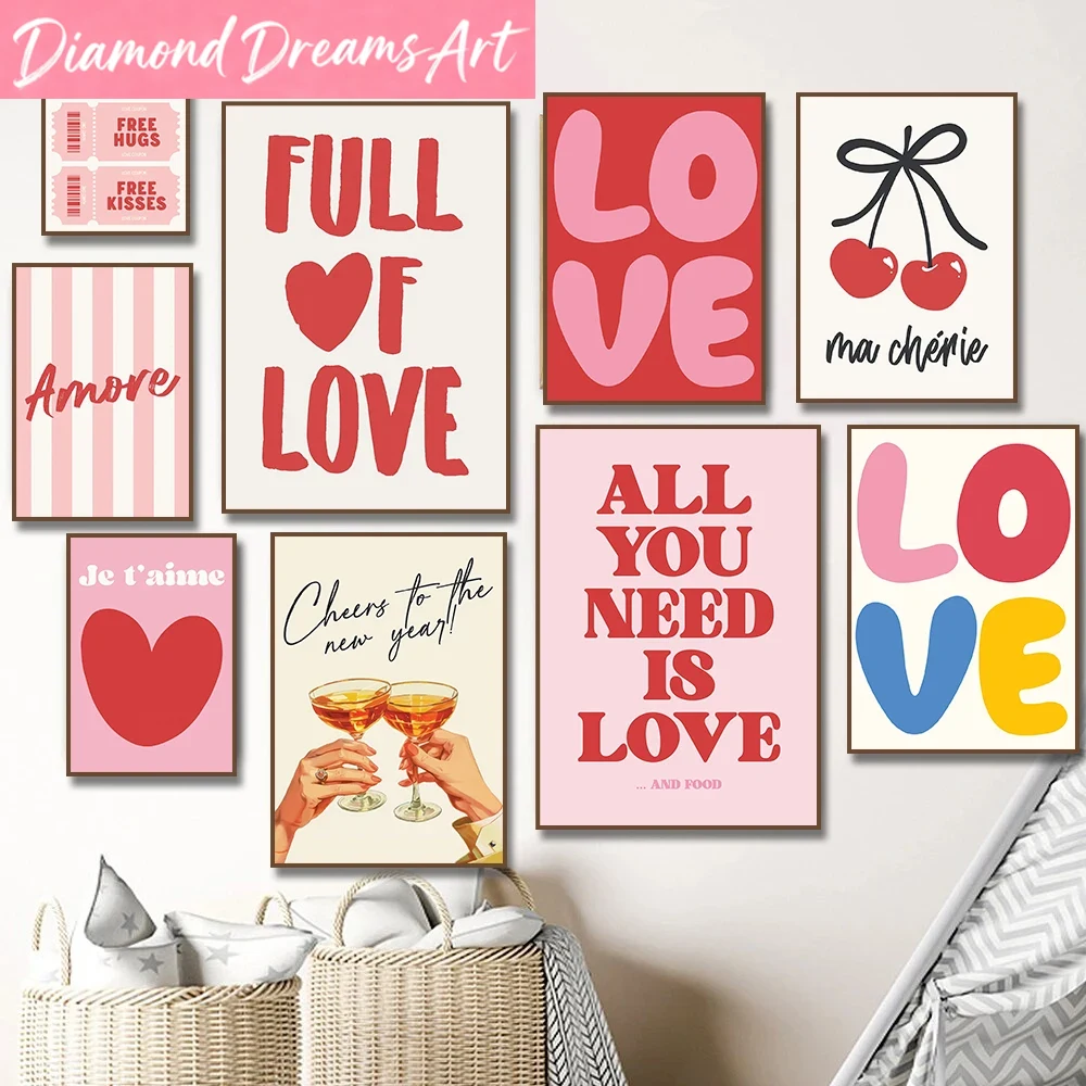 Resin Art Quote - Frameloos, maximalistisch More Amor Por Favor