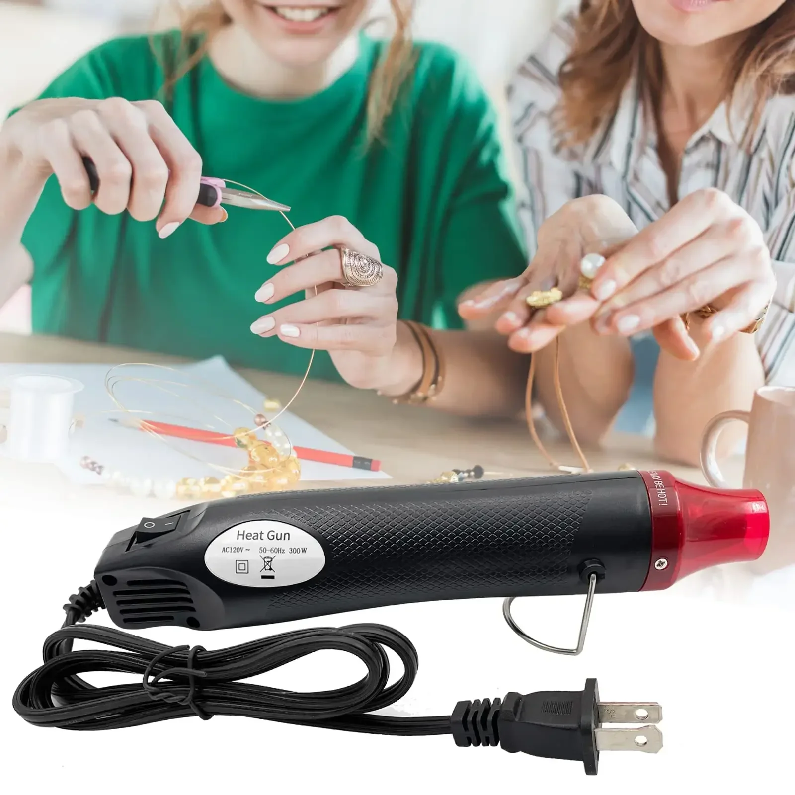 Resin Art Heat Gun - 110V/220V Mini Heteluchtpistool 300W Draagbare Warmte