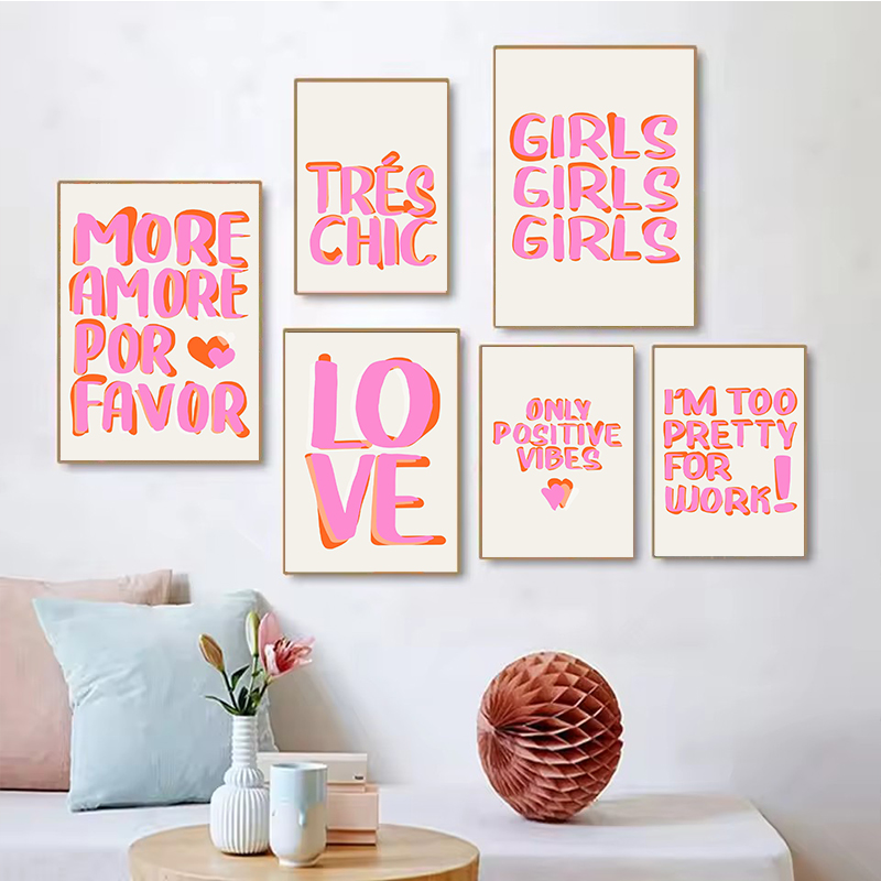 Resin Art Quote - Noordse Meer Liefde Alsjeblieft Kleurrijke Eclectische