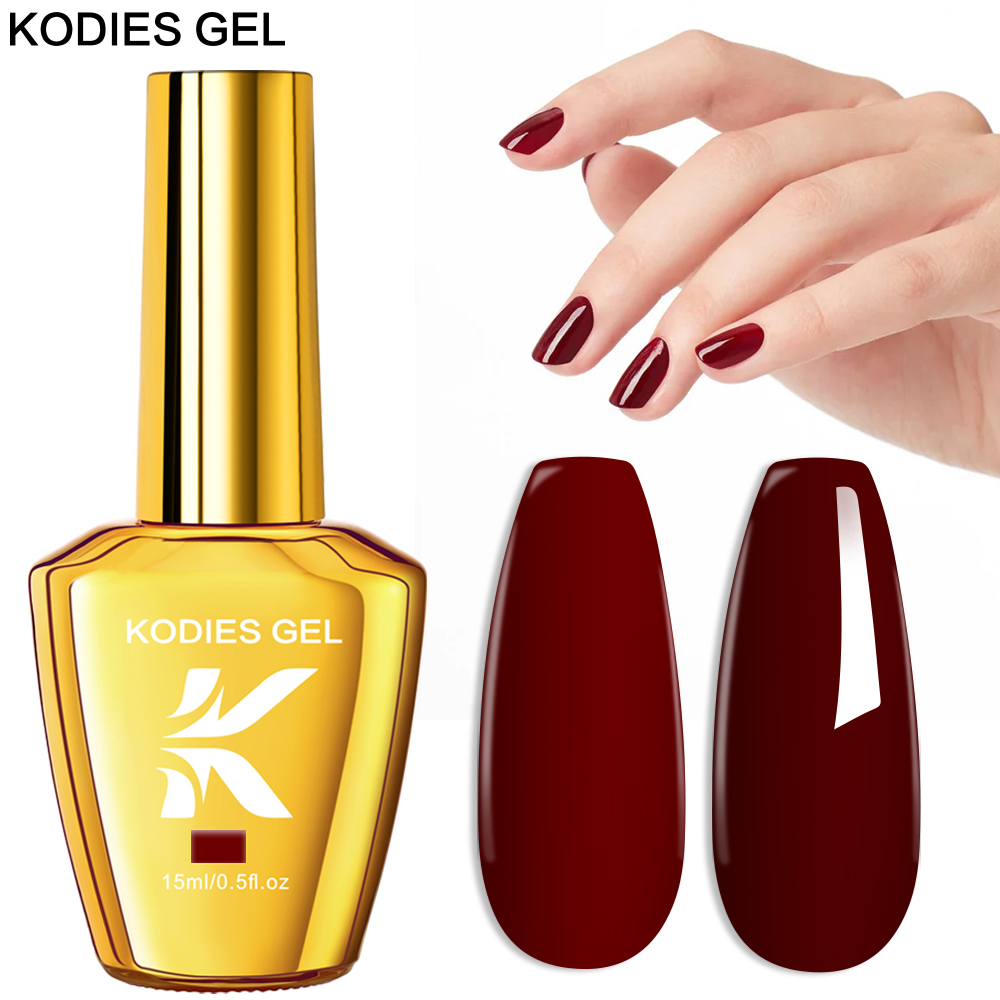 Resin Art Uv Light - KODIES GEL Bordeaux Rode Gel Nagellak