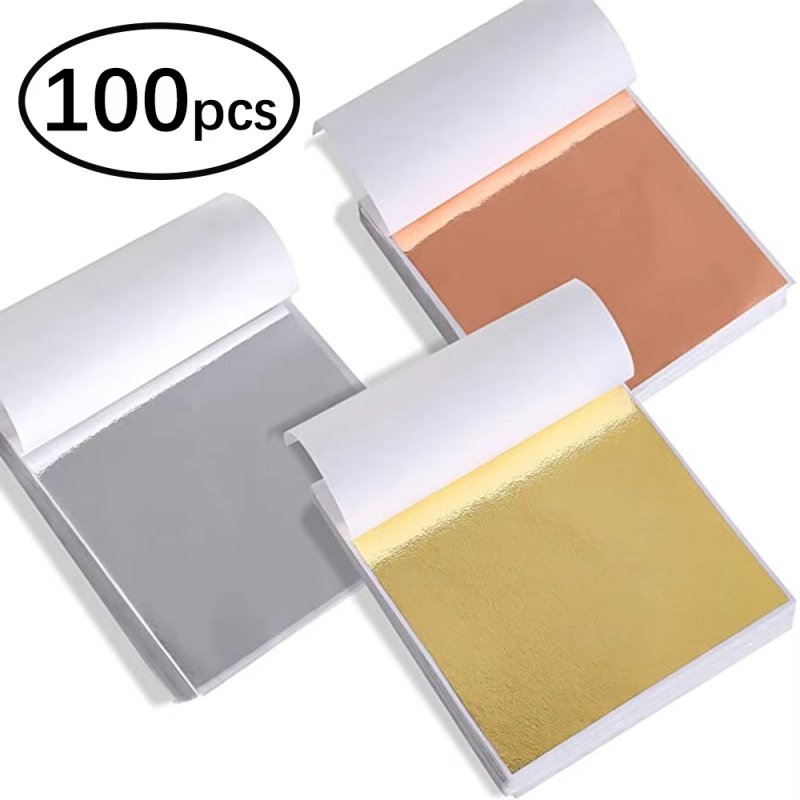 Resin Art For Anniversary Gift - 100 stuks Imitatie Goud Zilver Koperfolie