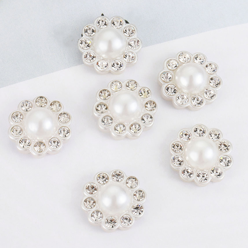 Resin Art Gift Ideas - 50 stuks witte platte imitatieparel hars