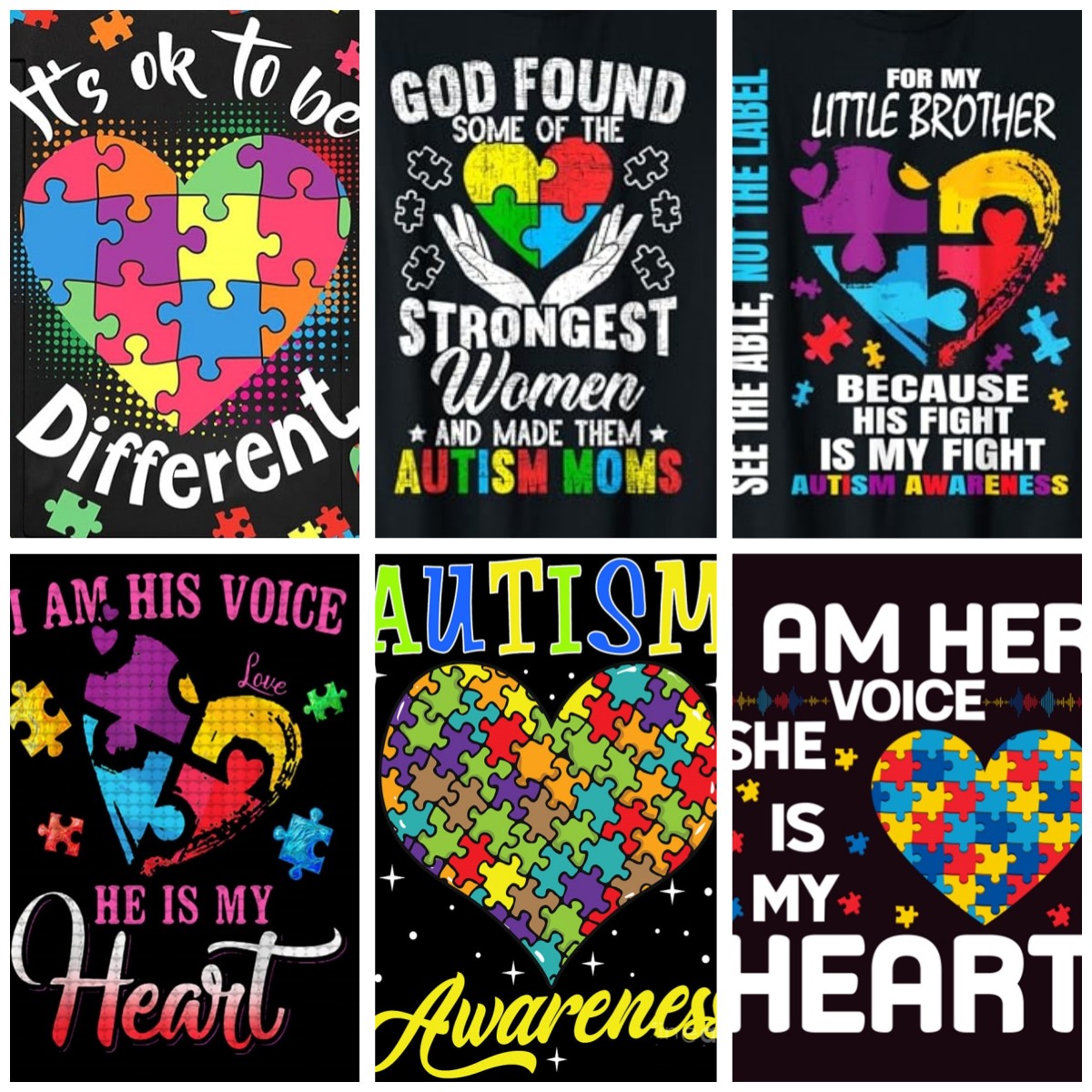 Resin Art Quote - Autisme bewustzijn posters 5D volwassen 5d