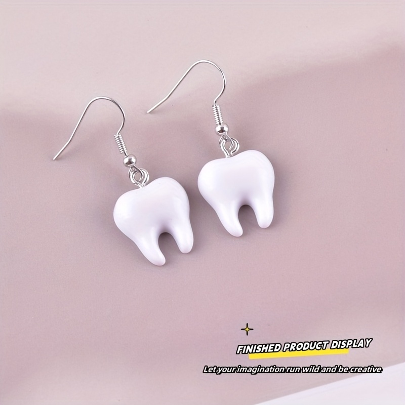 10 stuks leuke tandhars bedels - Resin Art Earrings recensie en prijs