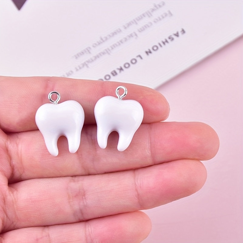 10 stuks leuke tandhars bedels - Resin Art Earrings recensie en prijs