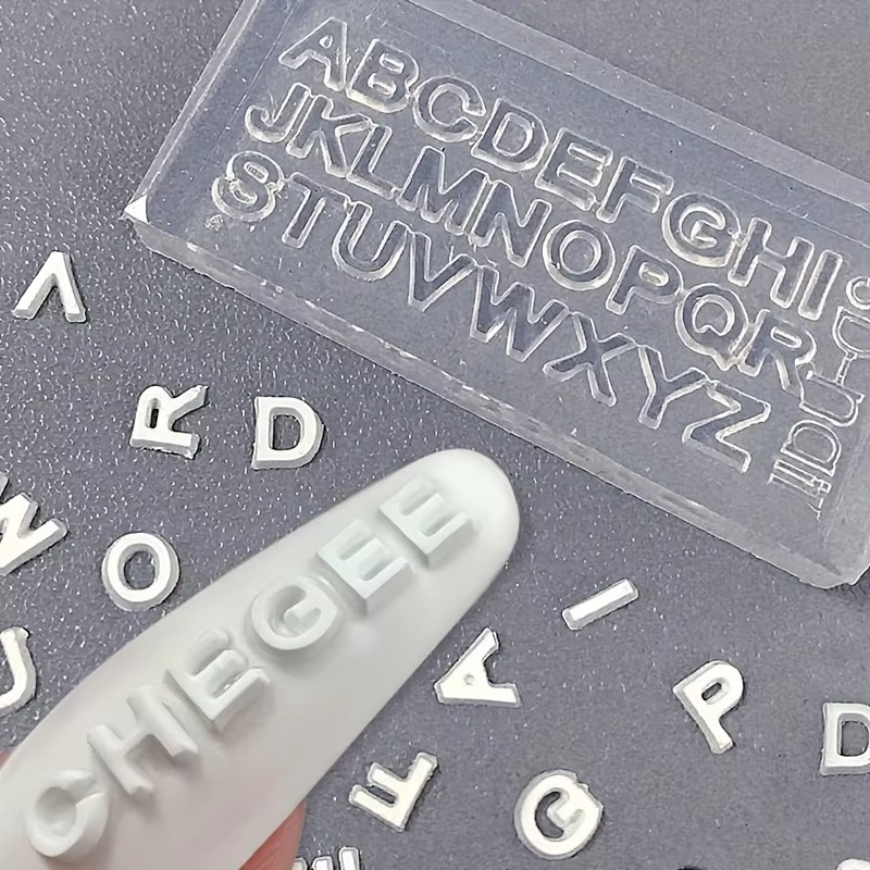 3D Letter Nail Art Siliconen M - Resin Art Zone recensie en prijs