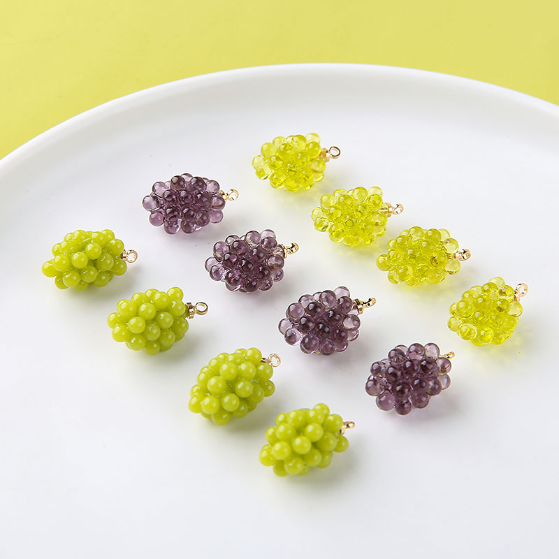 6 stuks schattige kleine druiv - Resin Art Earrings recensie en prijs