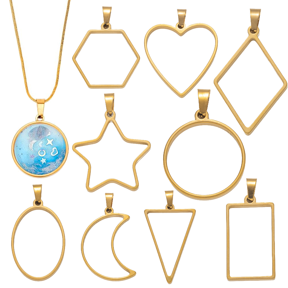 5 stuks roestvrij staal open r - Resin Art Earrings recensie en prijs