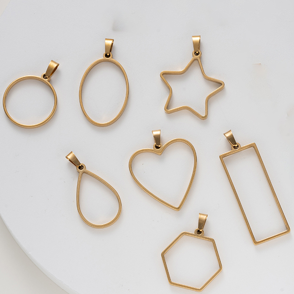 5 stuks roestvrij staal open r - Resin Art Earrings recensie en prijs