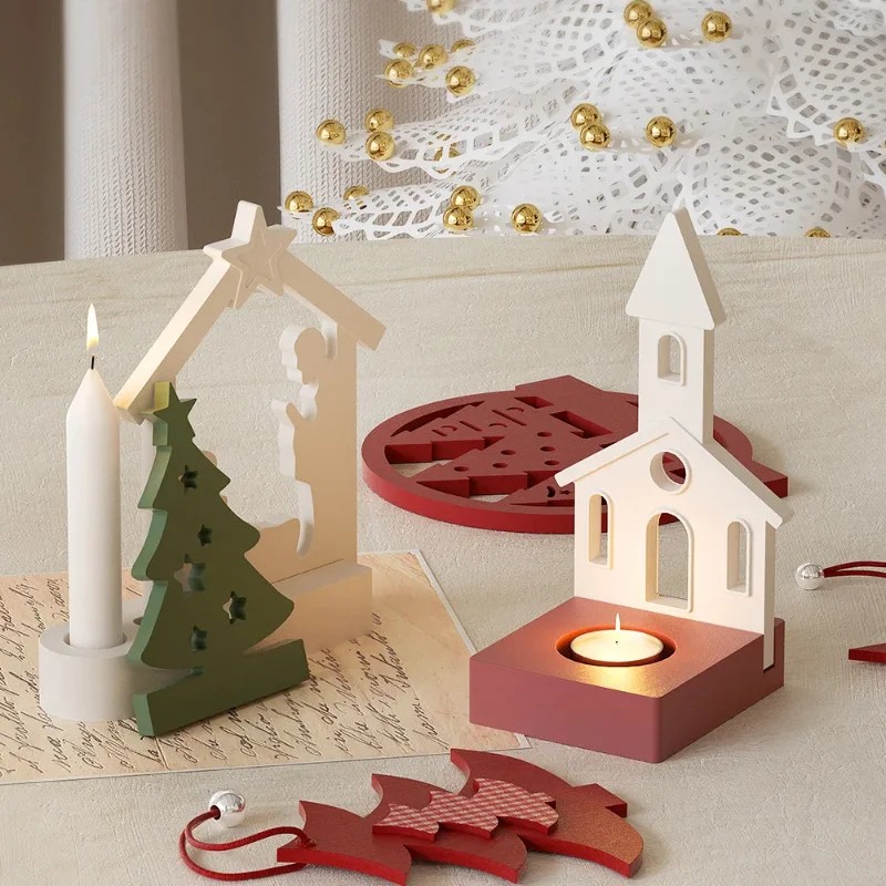 Halloween Kerst Kaarshouder Ma - Xmas Resin Art recensie en prijs