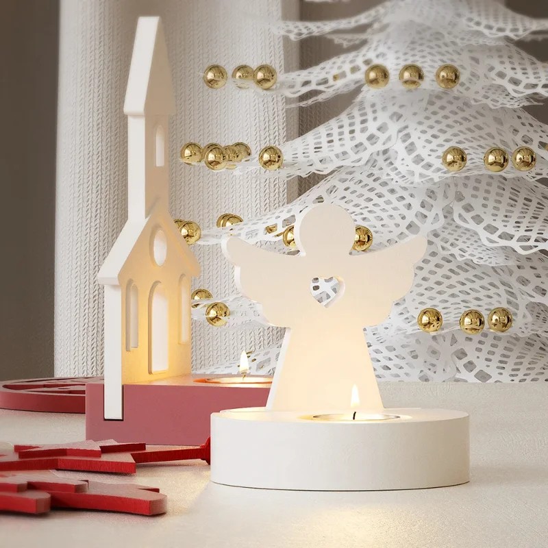 Halloween Kerst Kaarshouder Ma - Xmas Resin Art recensie en prijs