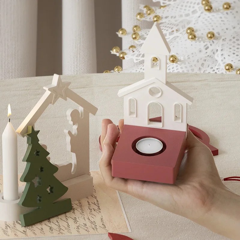 Halloween Kerst Kaarshouder Ma - Xmas Resin Art recensie en prijs