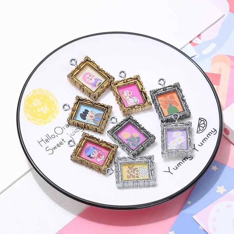 10 stuks Flatback Cabochon Vin - Resin Art Earrings recensie en prijs