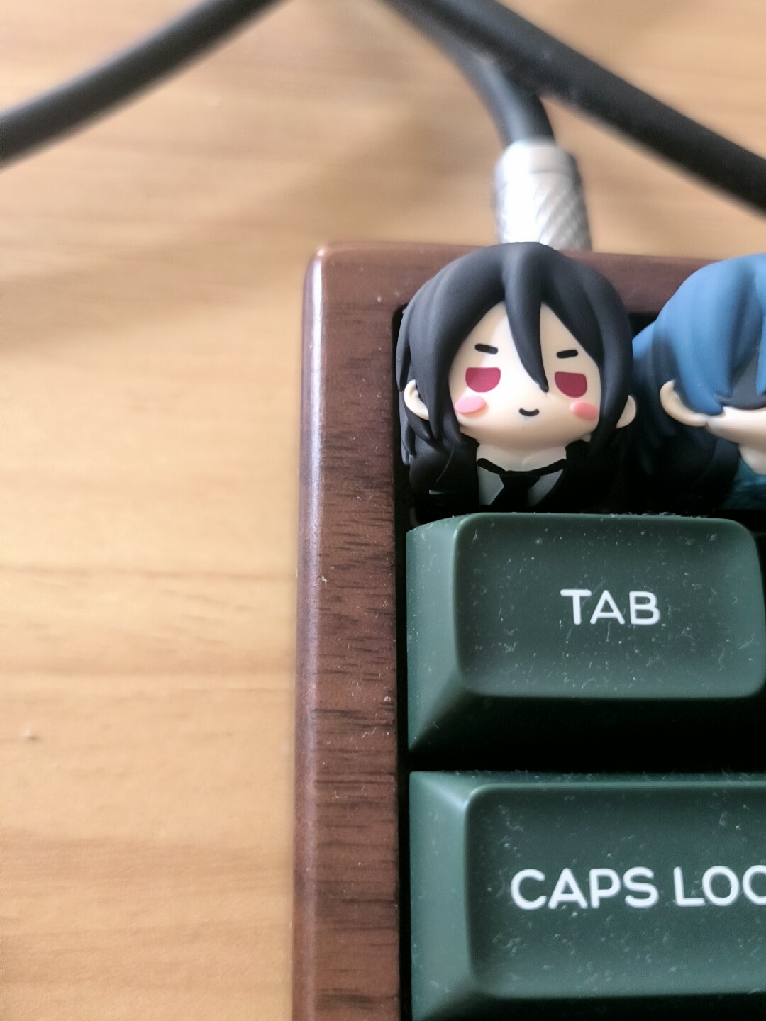 Kawaii hars sleutelkap anime B - Resin Art Things recensie en prijs