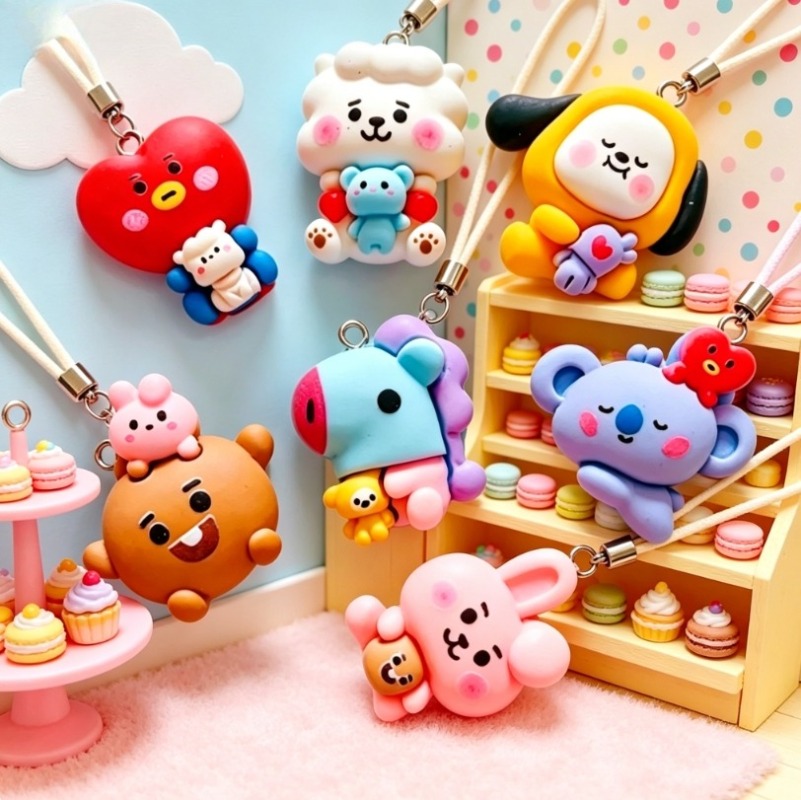 7 stks BT21 Hars Cartoon Charm - Resin Art Earrings recensie en prijs