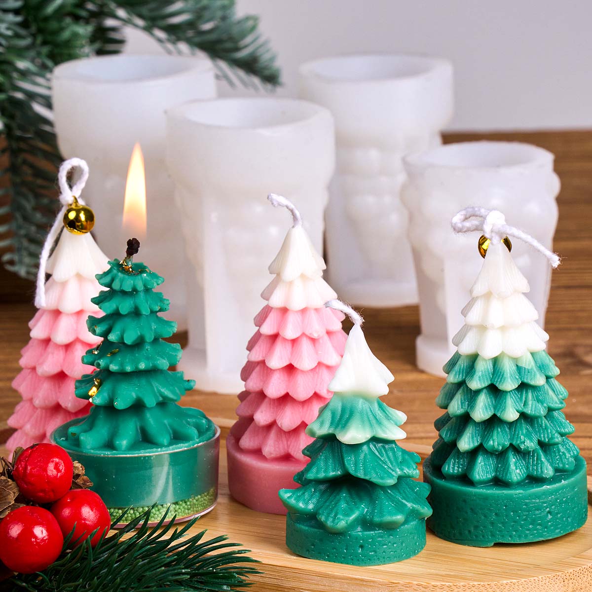 3D Kerstboom Siliconen Kaars S - Xmas Resin Art recensie en prijs