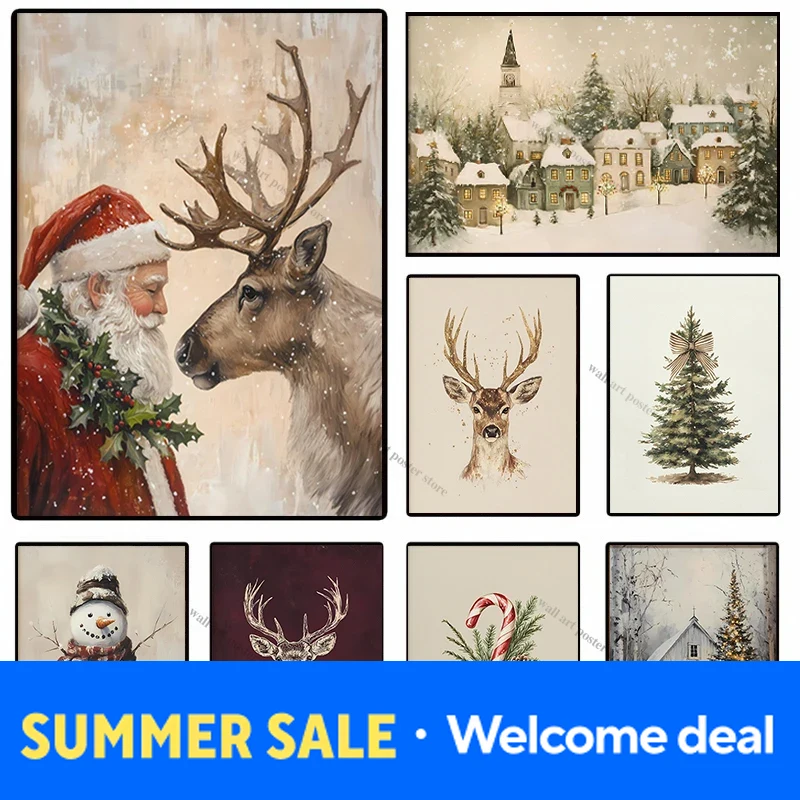 2026 Kerstmuurkunstposter Vint - Xmas Resin Art recensie en prijs